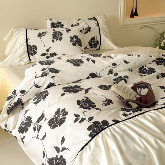 Princess Style Pleated Cotton Comforter Sets