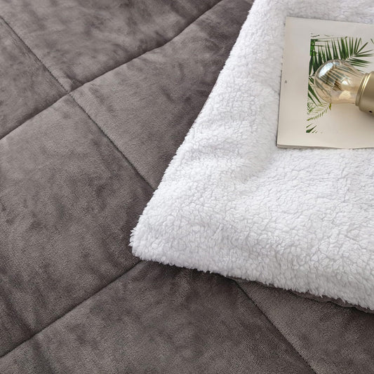 Striped Patchwork Micromink Quilted Sets