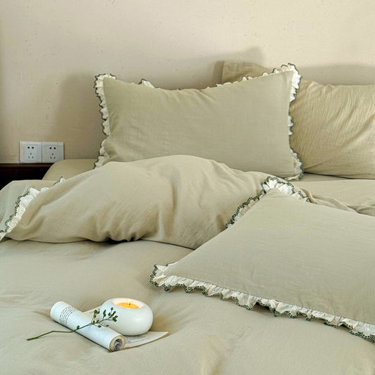 Double-layer Yarn Embroidery Duvet Cover Sets