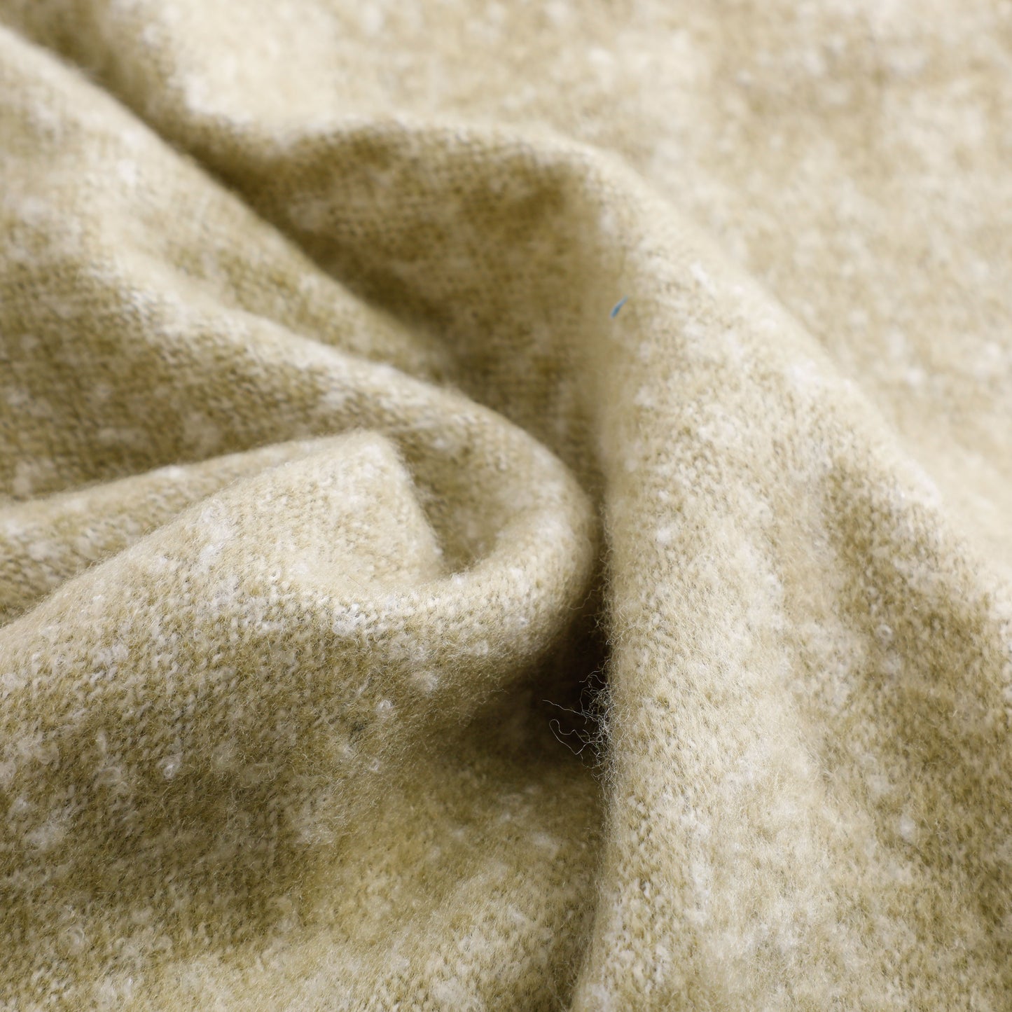 Green Mahair Tassel Throw