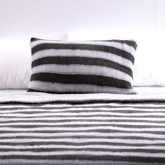 Wholesale Striped Lambskin Fleece Comforter Sets