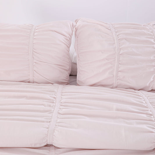 Wholesale Light Pink Bow Comforter Sets