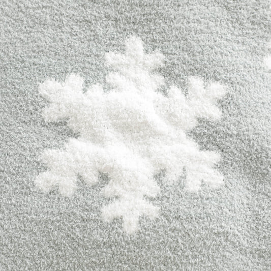 Snowflake Cozy Knitted Fleece Throw