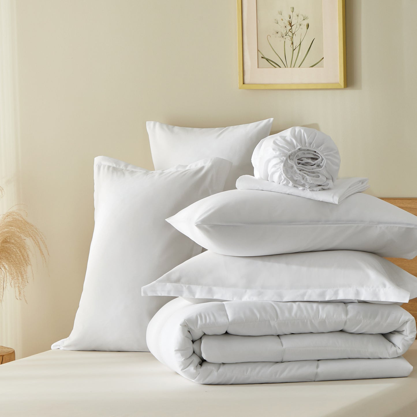 Fluffy Geometric Design Comforter Sets