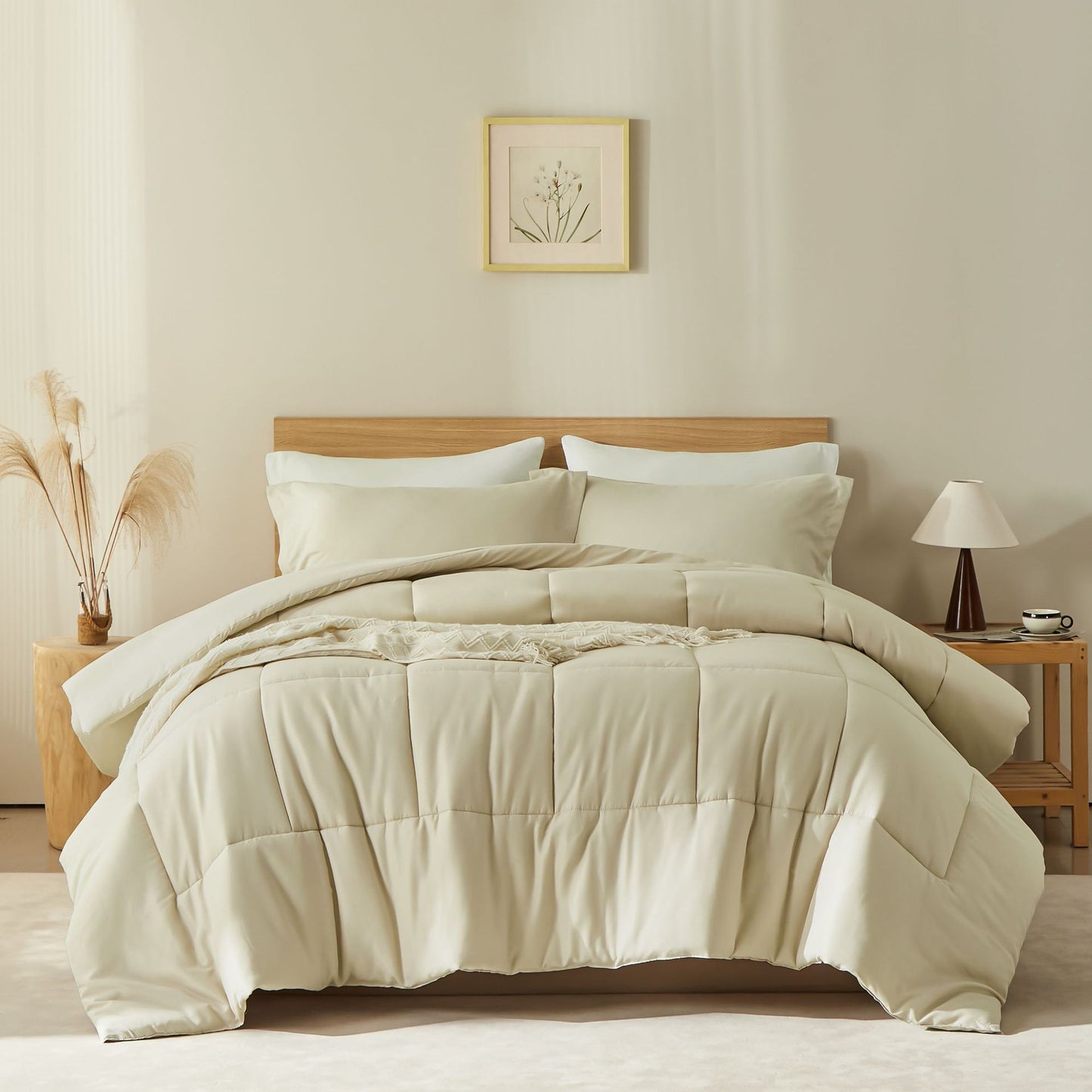 Solid Color Comfortable Fluffy Comforter Sets