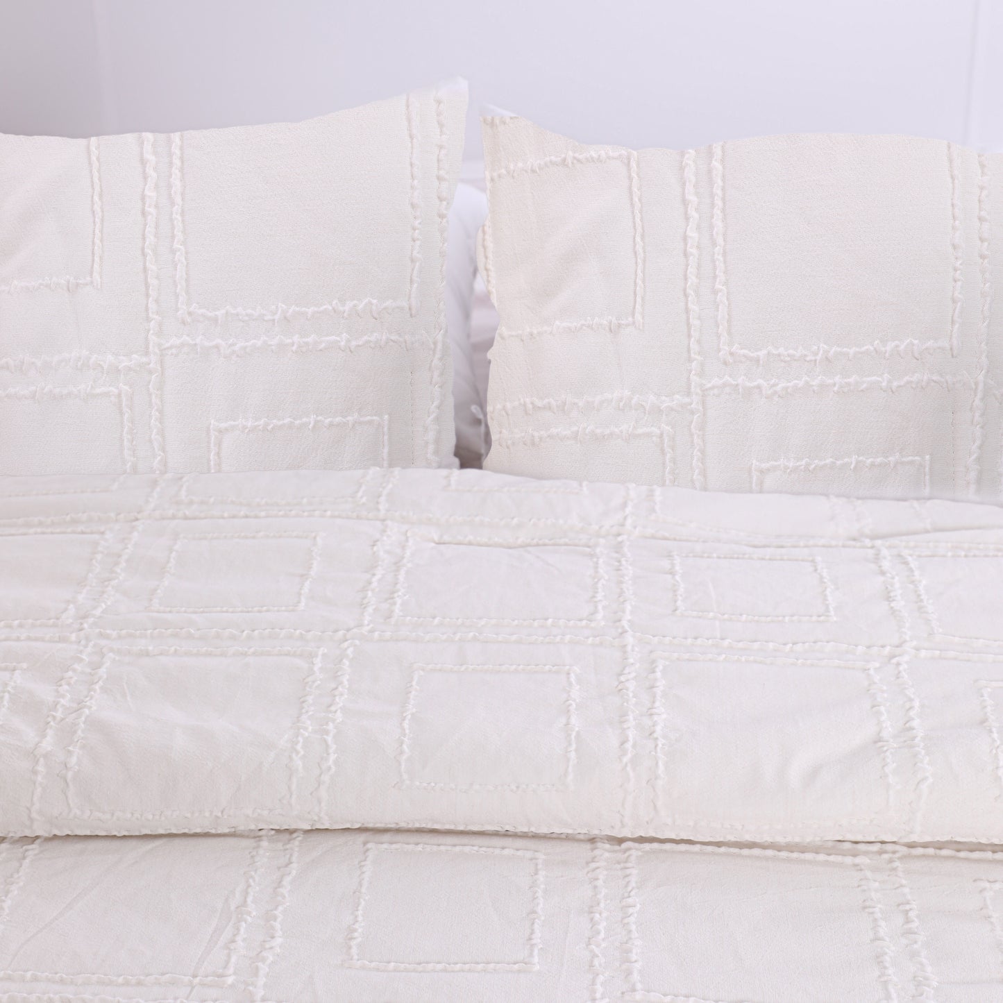 Wholesale Textured Tufted Duvet Cover Set