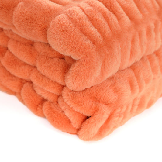 Spandex Elastic Faux Rabbit Fur Blanket