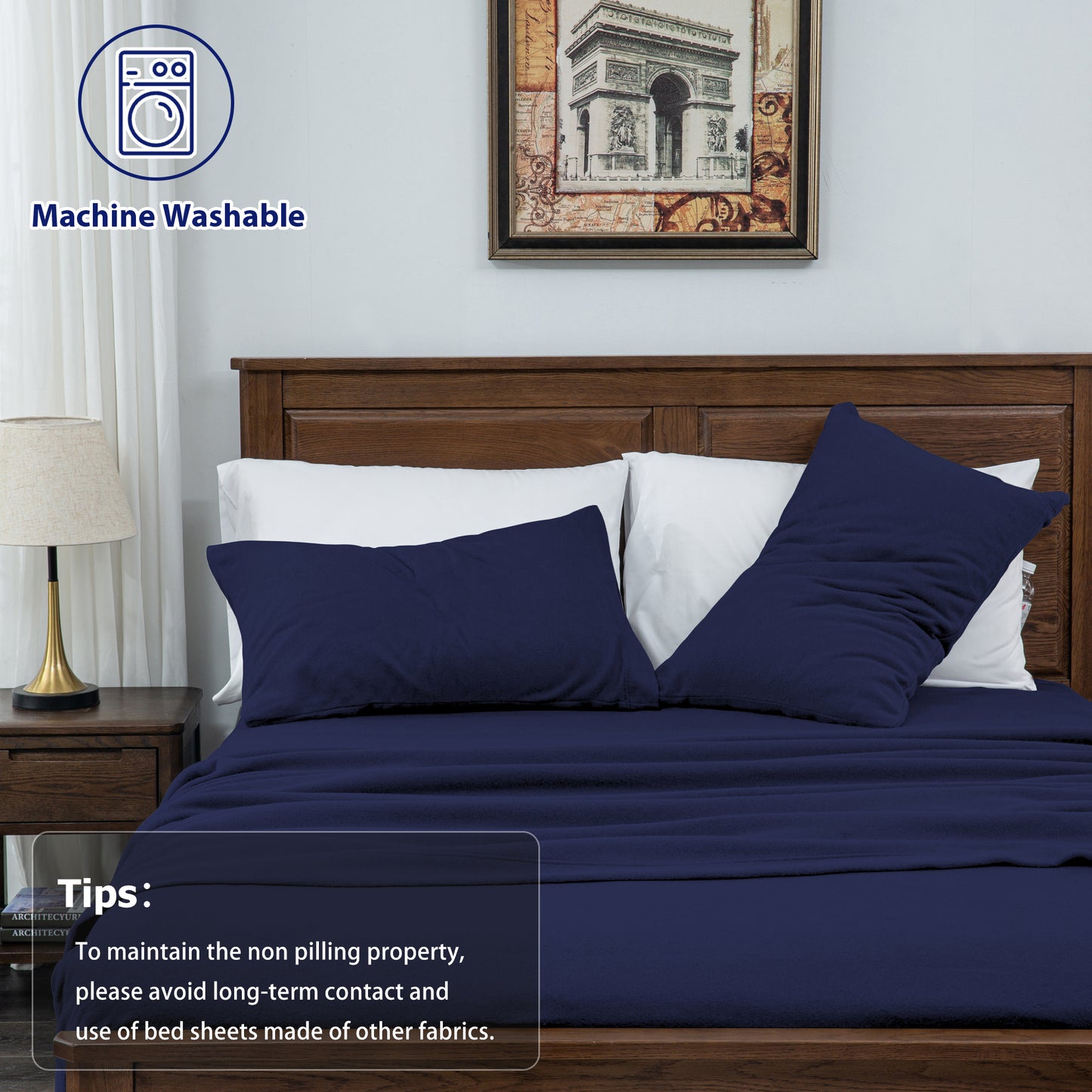 Wholesale4pc Double-faced Fleece Bedding Set