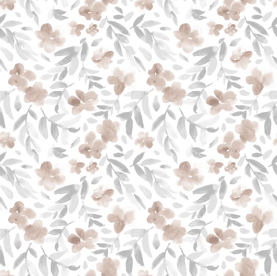 Chrysanthemum Print 4-PC Bedding Set