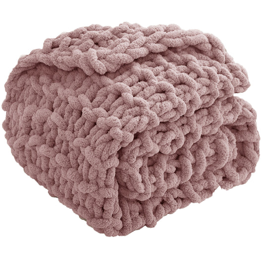 Chunky Knit Chenille Blankets
