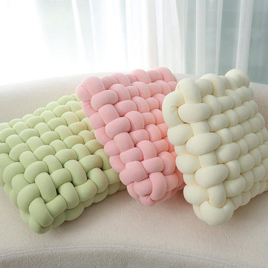 Solid Knot Design Square Decorative Pillows & Cushions