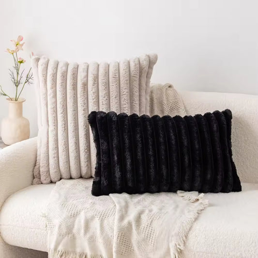 Jacquard Rabbit Fur Pillows & Cushions