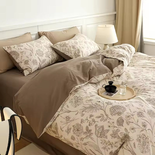 Flowers and Plants Luxury Prints Comforters Set