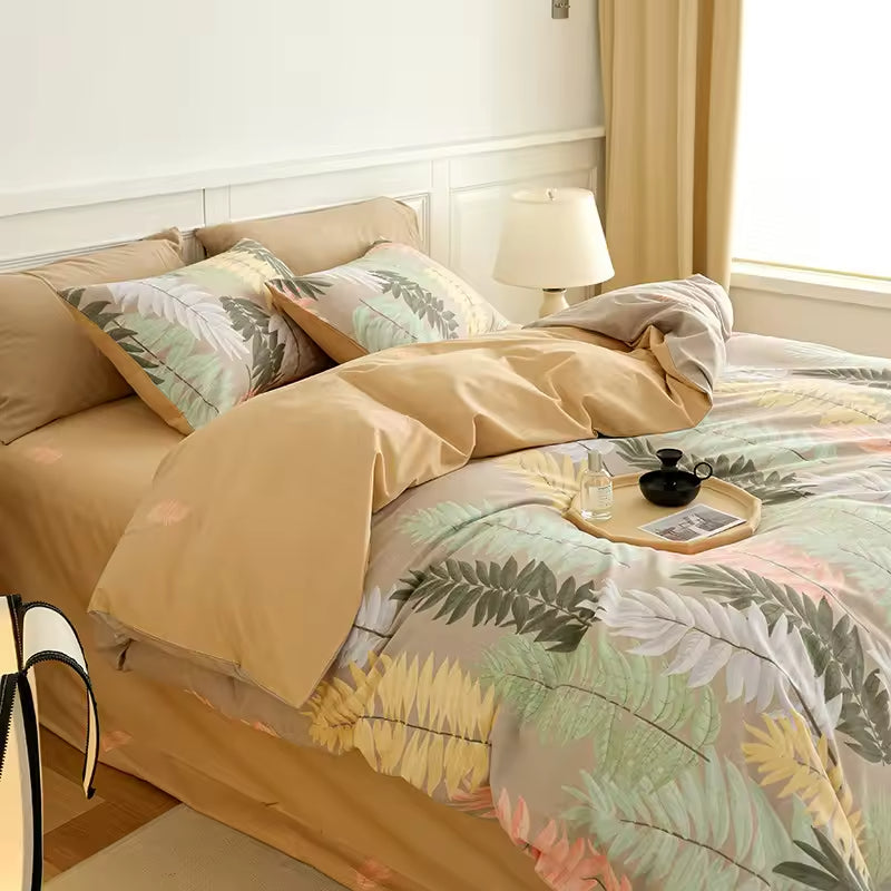 Flowers and Plants Luxury Prints Comforters Set