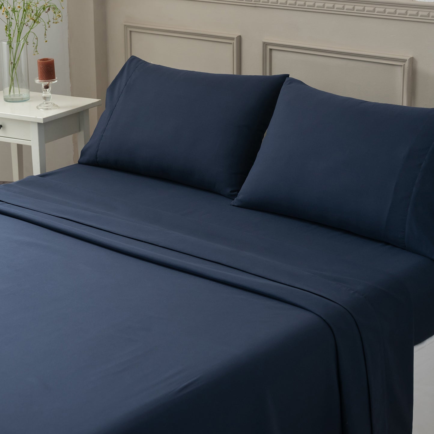 Wholesale Home Textile Plain Bed Sheet Set