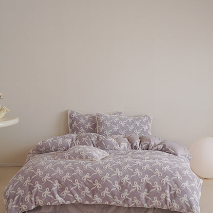 Plush Carved Thickened Duvet Cover Sets