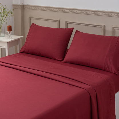 Wholesale Home Textile Plain Bed Sheet Set