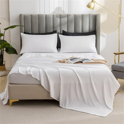 Wholesale Plain Brushed Bed Sheet Set