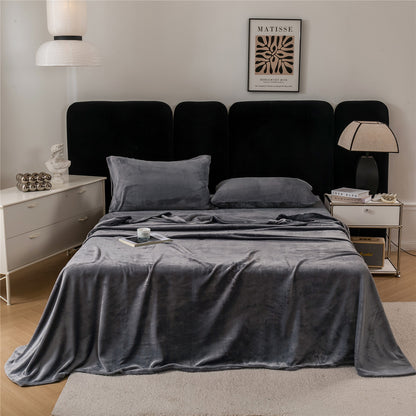 Wholesale Thick Warm Flannel Bed Sheet Set