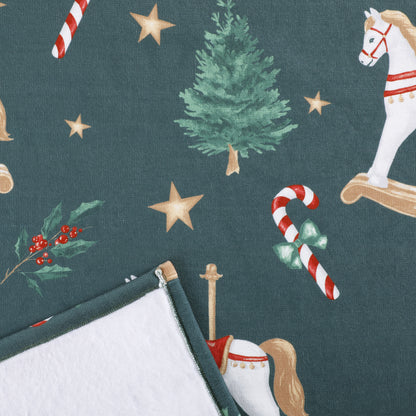 Christmas Chenille Bonded Plush Blanket
