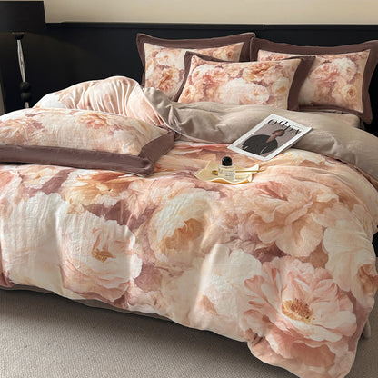 Milk Velvet Printed Duvet Cover Sets