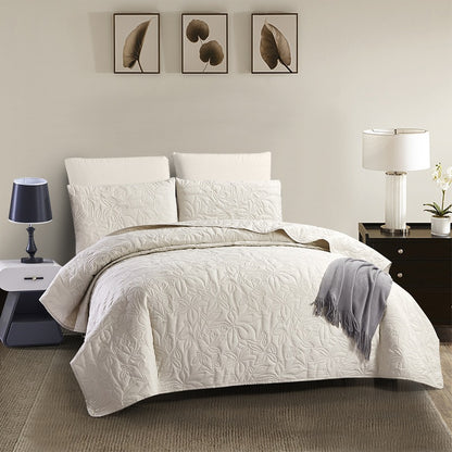 Ultrasonic Solid Color Quilt Set