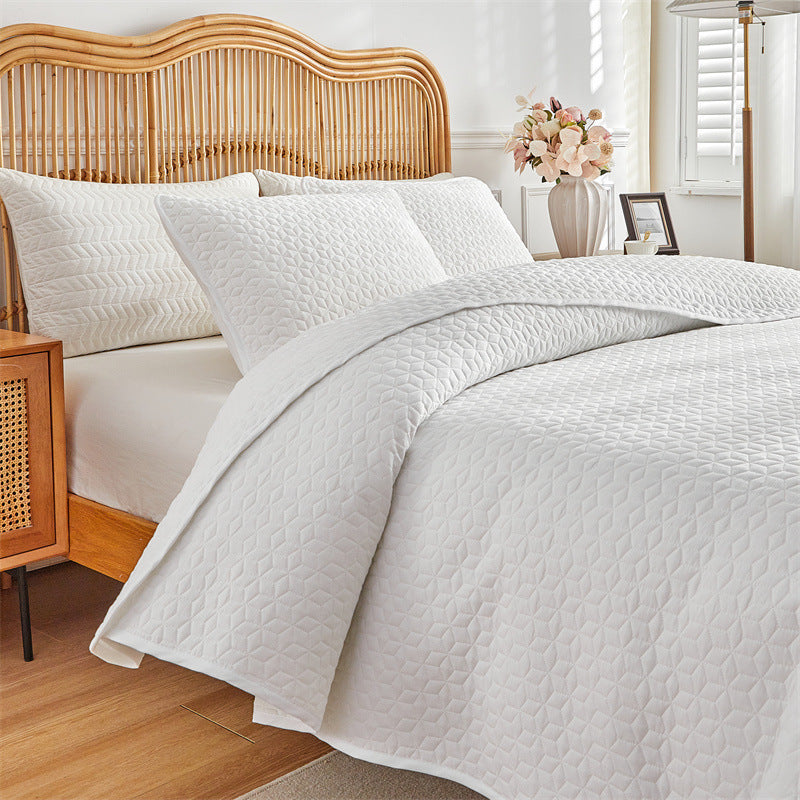 Double-sided Solid Color Quilted Set