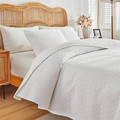 Double-sided Solid Color Quilted Set