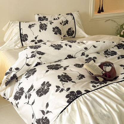 Princess Style Pleated Cotton Duvet Cover Sets