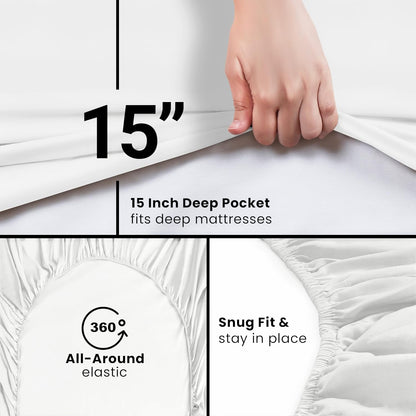 Wholesale 6-sided Waterproof Mattress Bed Sheet Set