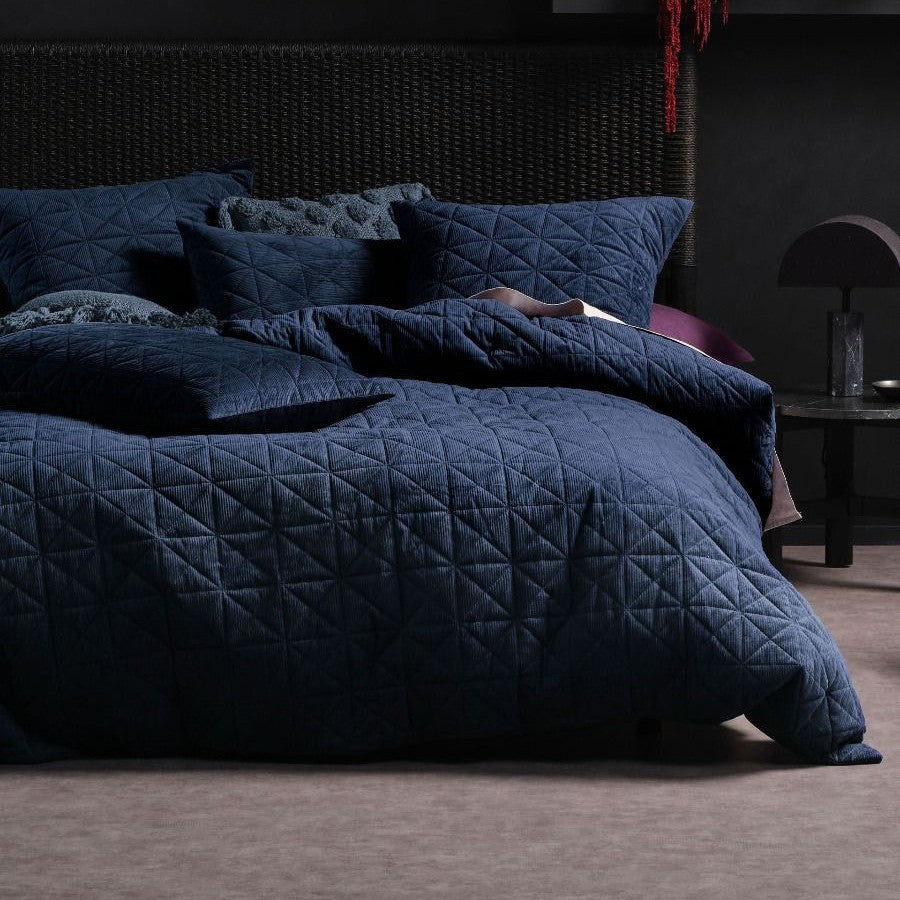 Brushed Solid Pleated Quilted Sets