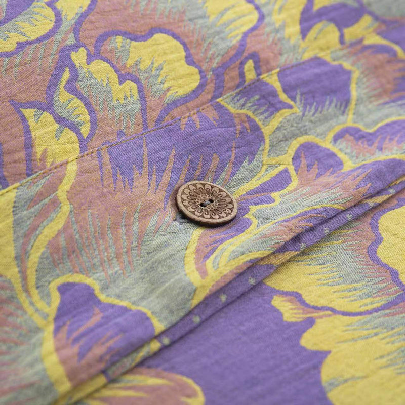 Simple Jacquard Floral Duvet Cover Sets