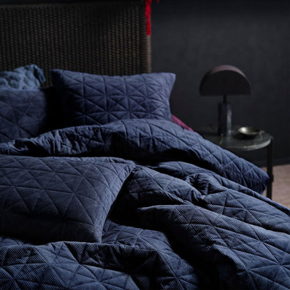 Brushed Solid Pleated Quilted Sets