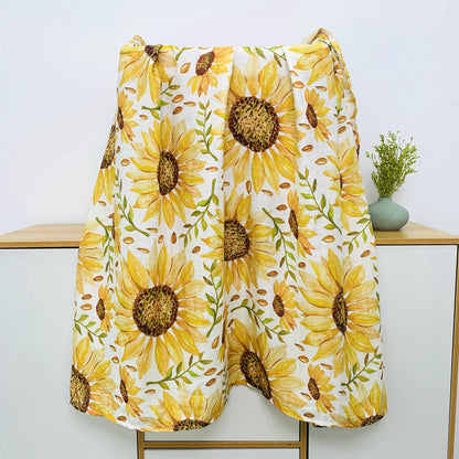 Floral Printed Baby Muslin Swaddle