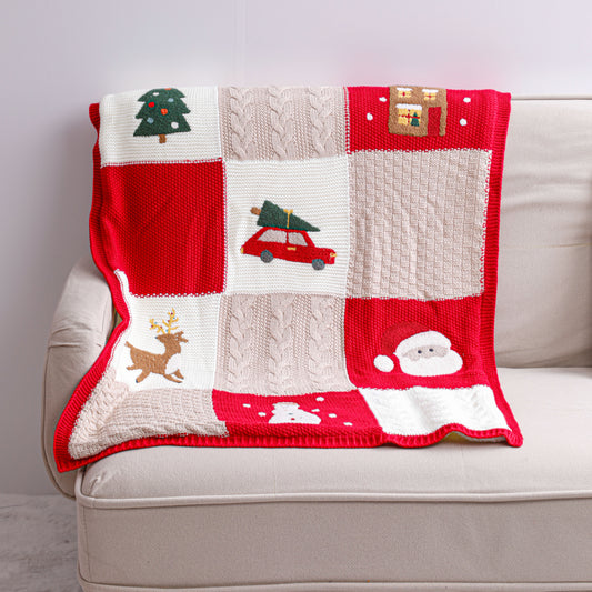 Christmas Chenille&Sherpa Blanket