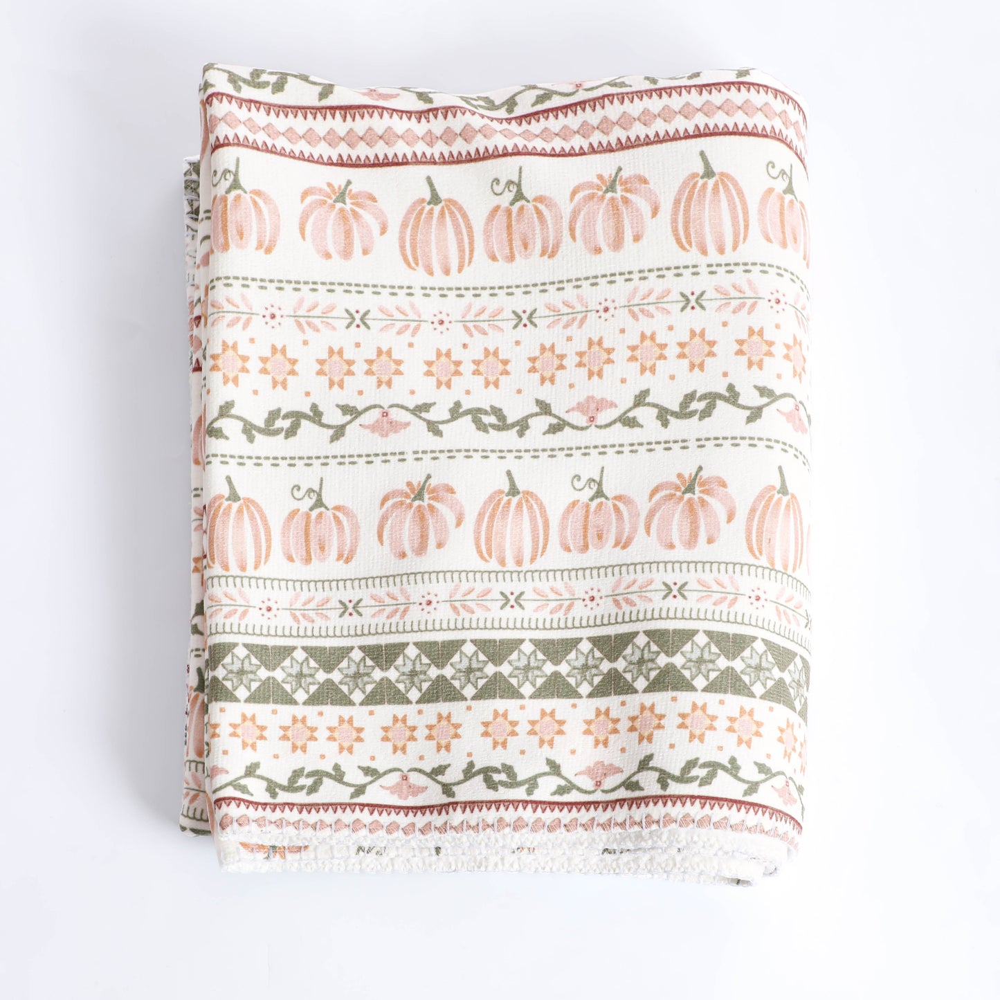 Pumpkin Chenille Flannel Blanket