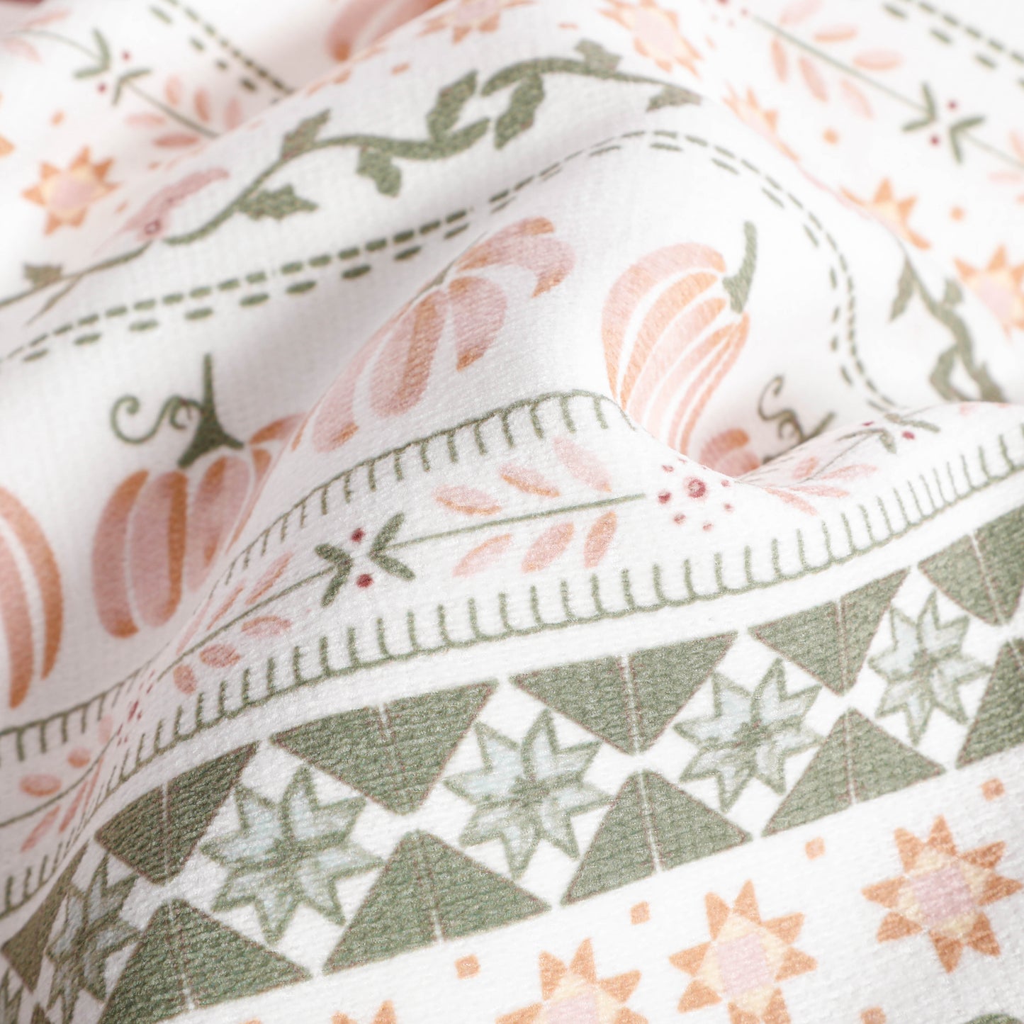 Pumpkin Chenille Flannel Blanket