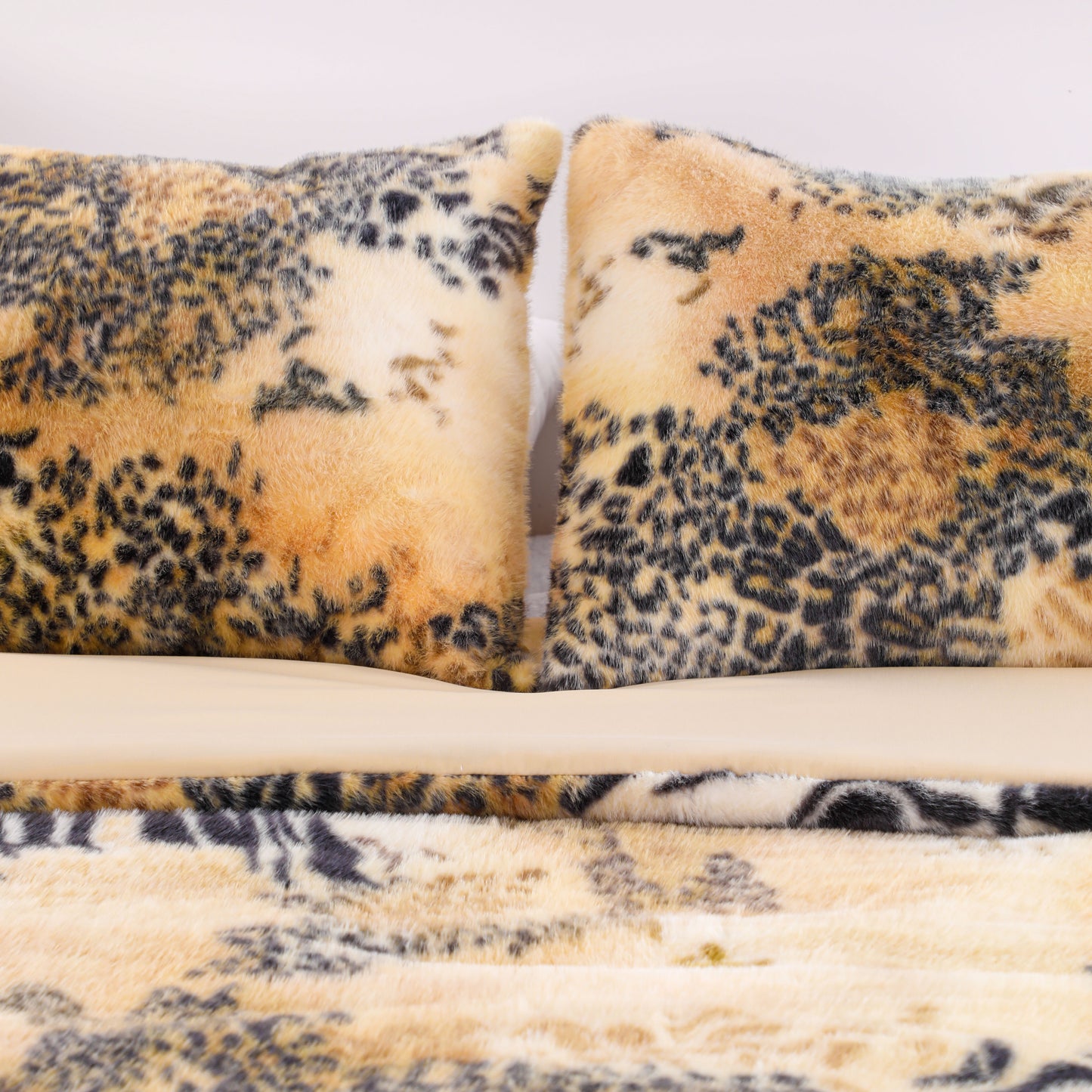 Faux Rabbit Fur 3PC Comforter Sets