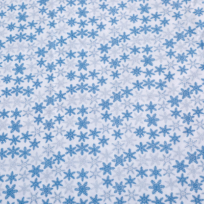 Winter Blue Snowflake Bed Sheet Set