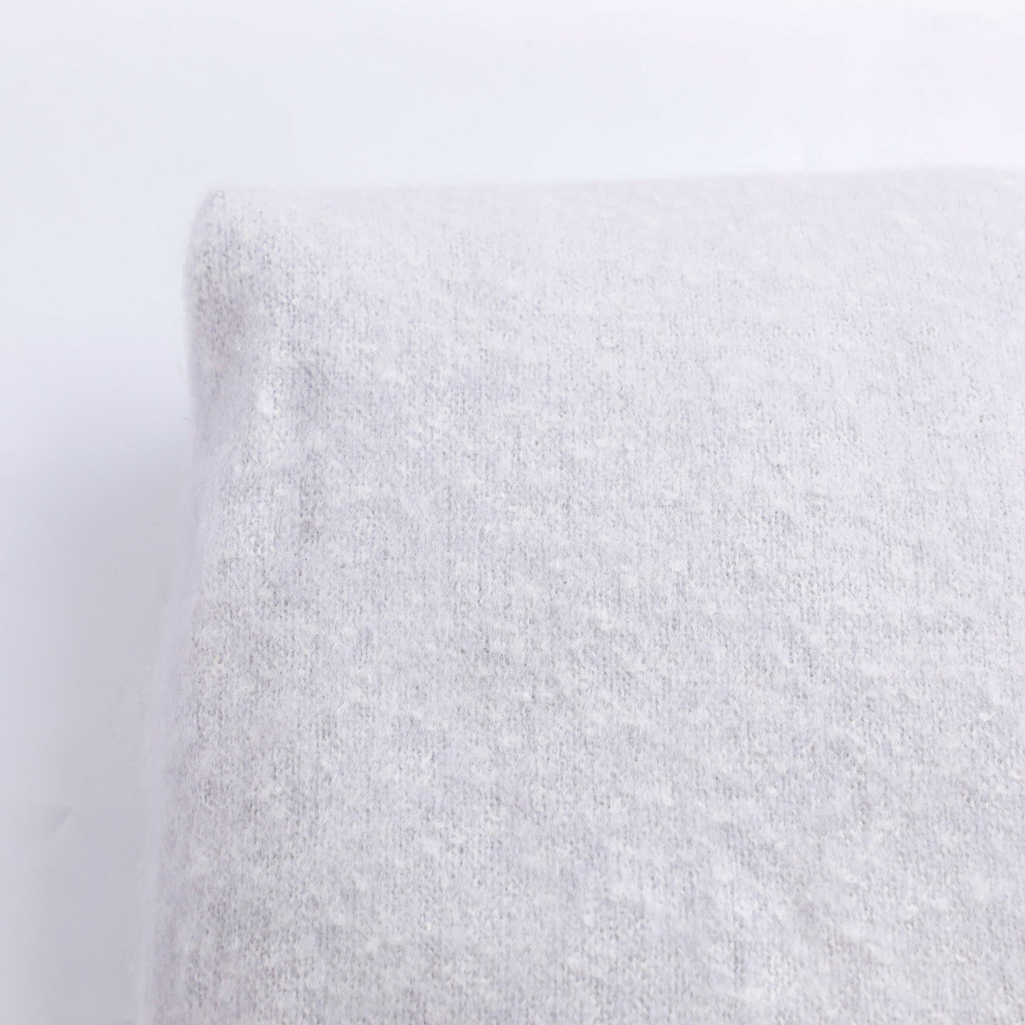 Grey Mahair Tassel Throw