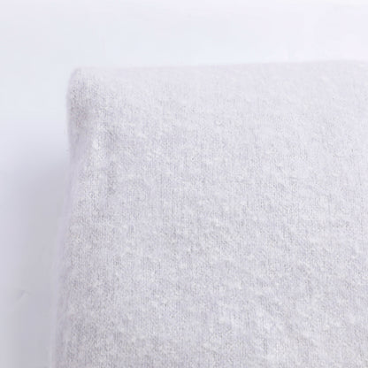 Grey Mahair Tassel Throw