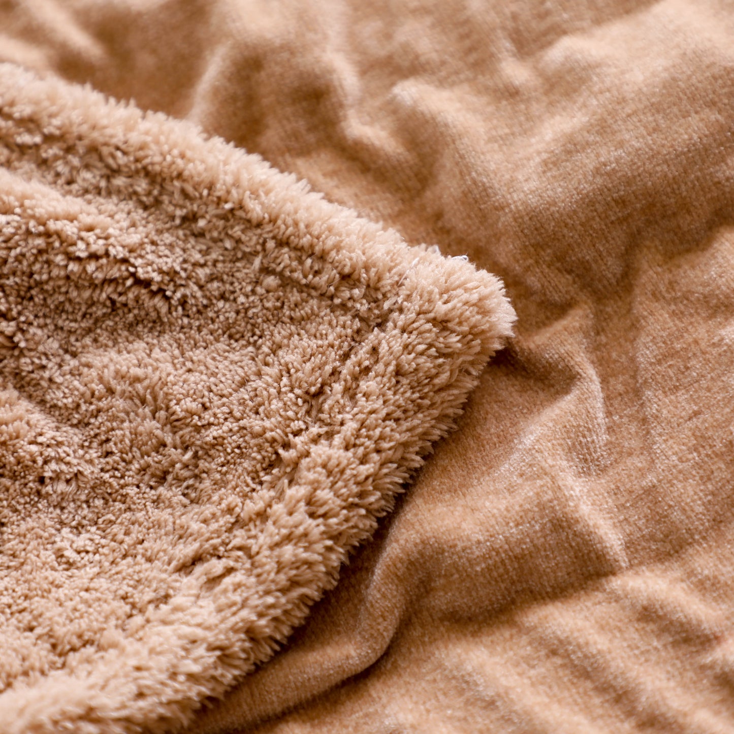Camel Chenille Plush Blanket