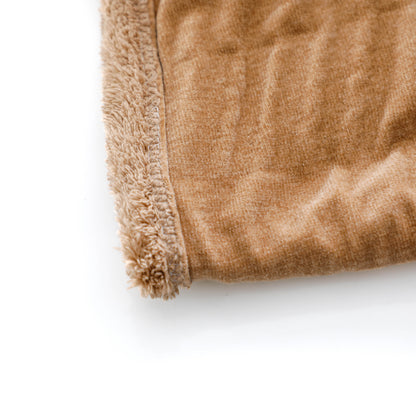 Camel Chenille Plush Blanket