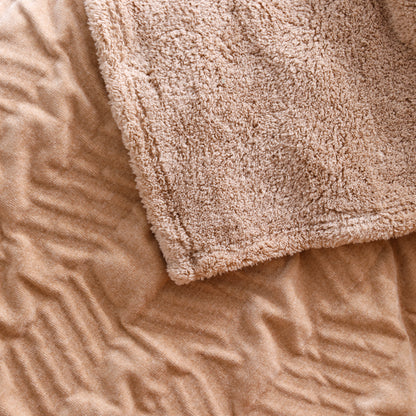 Camel Chenille Plush Blanket