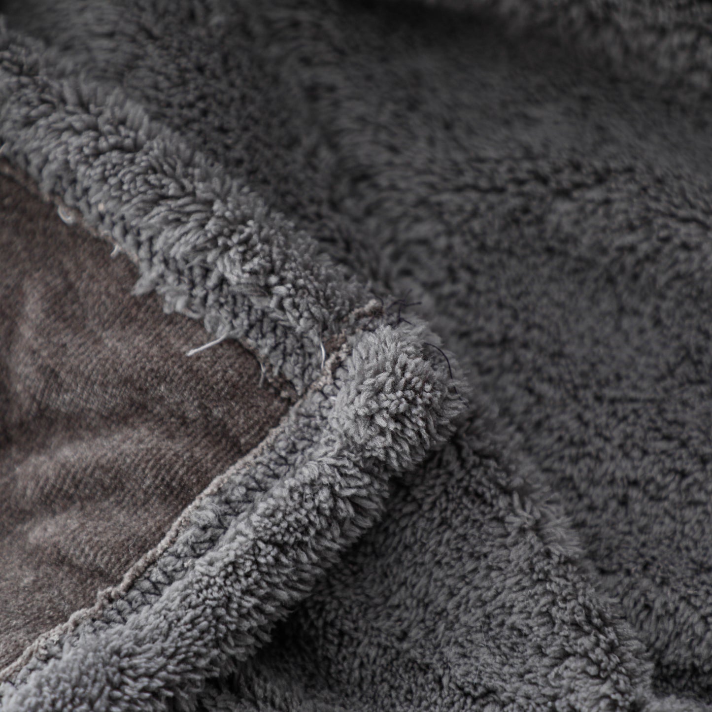 Grey Chenille Plush Blanket