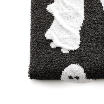 Ghost Cozy Knitted Fleece Throw