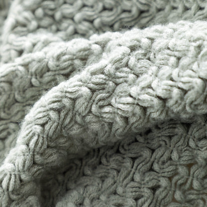 Ear Of Wheat Knitted Tassel Throw