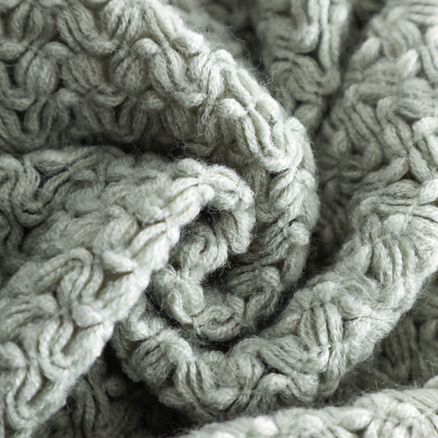 Ear Of Wheat Knitted Tassel Throw