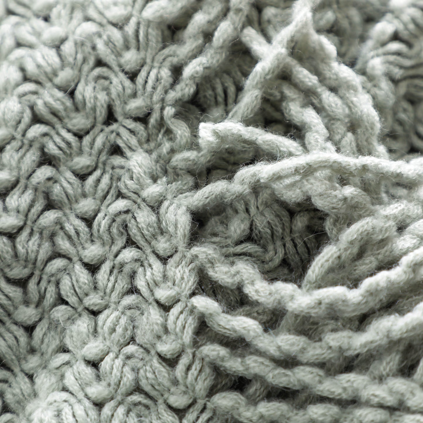 Ear Of Wheat Knitted Tassel Throw