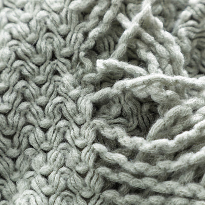 Ear Of Wheat Knitted Tassel Throw